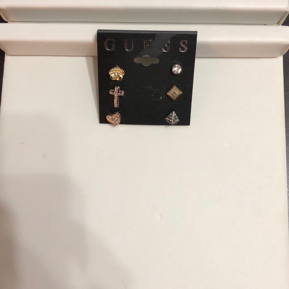 Guess Mulit-Tone Mix and Match Stud Mixed Metal